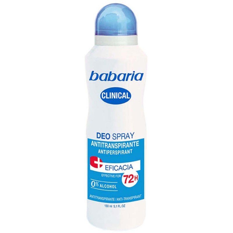 Purškiamas antiperspirantas Clinical Babaria, laiko 72 H, 150 ml. kaina ir informacija | Dezodorantai | pigu.lt