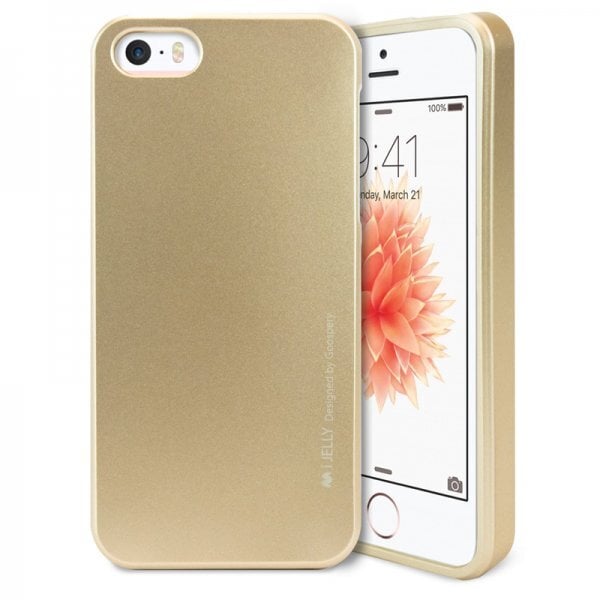 Mercury i-Jelly Back Case Strong Silicone Case With Metallic Glitter for Apple iPhone XS MAX Gold цена и информация | Telefono dėklai | pigu.lt