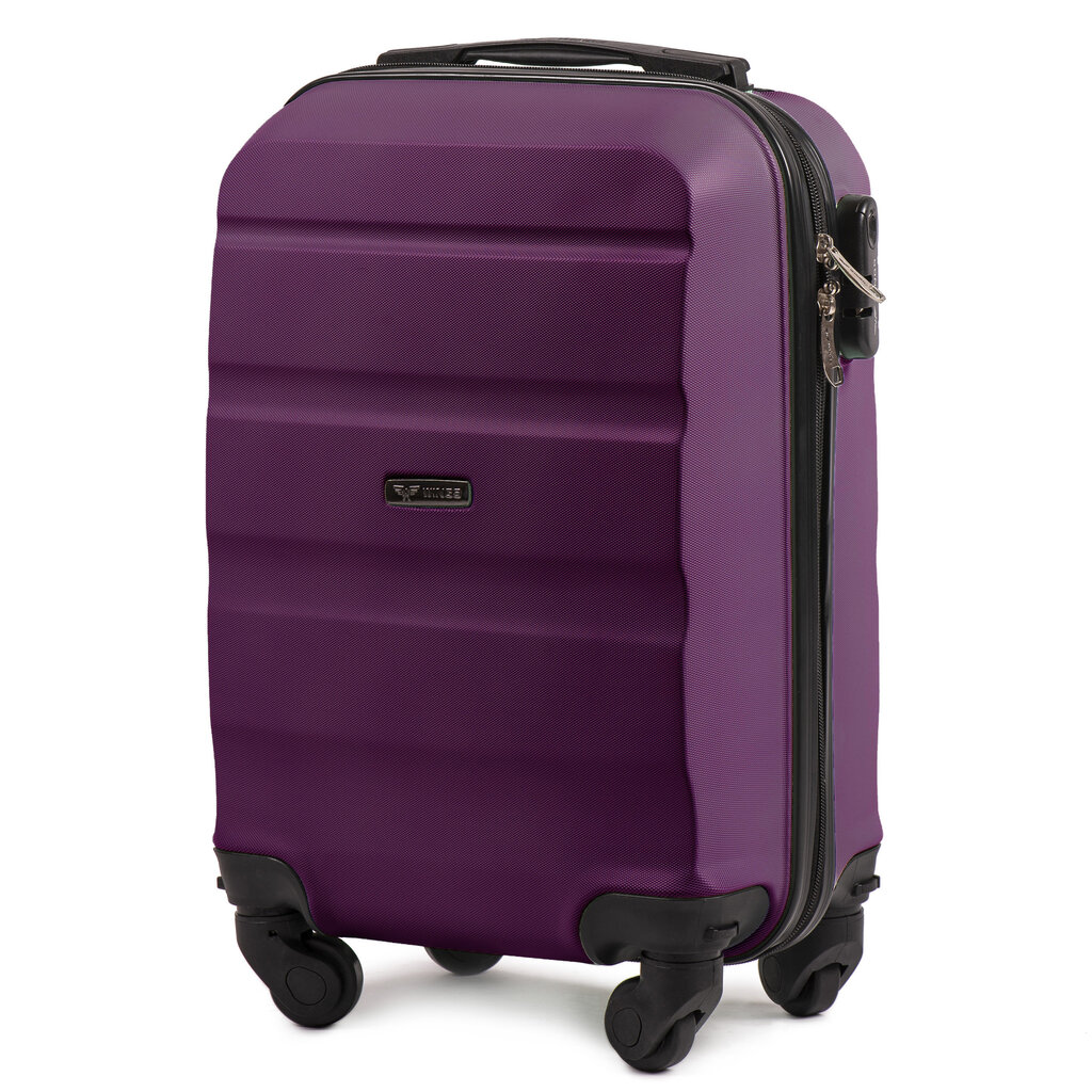 Mažas lagaminas Wings AT01-XS, 51 cm, 4 ratukų, violetinis цена и информация | Lagaminai, kelioniniai krepšiai | pigu.lt