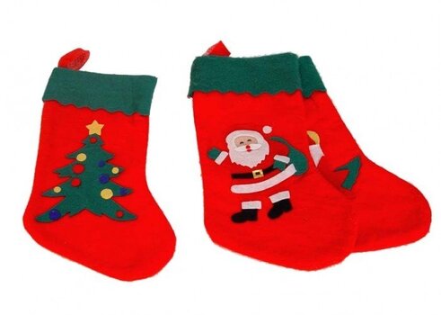 Kalėdinė kojinė dovanoms kaina ir informacija | Kalėdinės dekoracijos | pigu.lt
