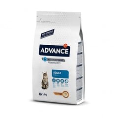 ADVANCE CAT ADULT CHICKEN 1.5KG - ДЛЯ ВЗРОСЛЫХ КОШЕК (КУРИЦA И РИС) цена и информация | Сухой корм для кошек | pigu.lt