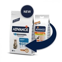 ADVANCE CAT ADULT CHICKEN 3.0KG - ДЛЯ ВЗРОСЛЫХ КОШЕК (КУРИЦA И РИС) цена и информация | Сухой корм для кошек | pigu.lt
