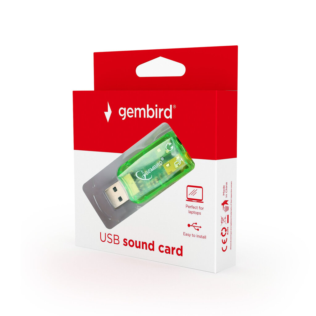 Gembird SC-USB-01 kaina ir informacija | Garso plokštės | pigu.lt