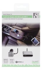 Deltaco USBC-CAR102, USB-C, 10.8A kaina ir informacija | Krovikliai telefonams | pigu.lt