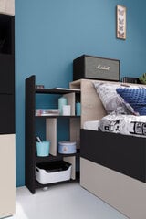 Кровать Planet 14, 90x200 см, черная/коричневая цена и информация | Meblar Детская мебель | pigu.lt