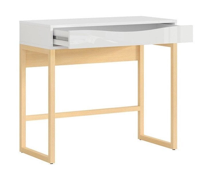 Rašomasis stalas Pori, baltas kaina ir informacija | Kompiuteriniai, rašomieji stalai | pigu.lt