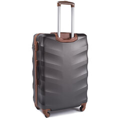 Большой чемодан Wings Albatross L, темно-серый цена и информация | Чемоданы, дорожные сумки  | pigu.lt