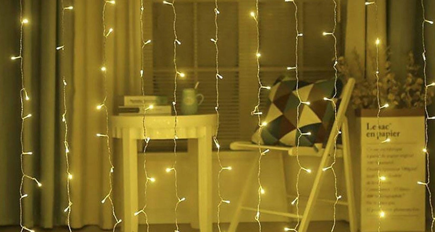Girlianda 300 LED, varveklis, šiltai balta цена и информация | Girliandos | pigu.lt