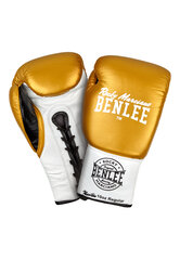 Natūralios odos profesionalios bokso pirštinės Benlee Newton, aukso spalvos kaina ir informacija | Kovos menai | pigu.lt