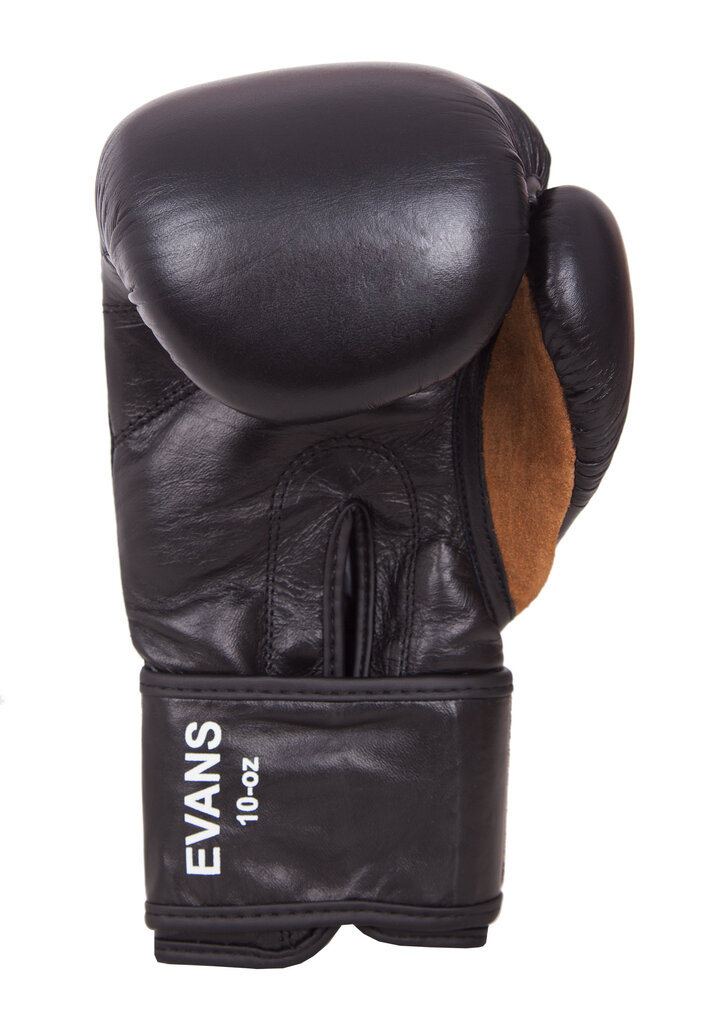 Natūralios odos bokso pirštinės Benlee Evans, juodos цена и информация | Kovos menai | pigu.lt