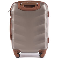 Mažas lagaminas Wings Albatross XS, šviesiai rudas kaina ir informacija | Lagaminai, kelioniniai krepšiai | pigu.lt
