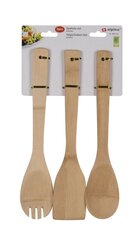Alpina bambukinių mentelių rinkinys, 3 vnt. kaina ir informacija | Virtuvės įrankiai | pigu.lt