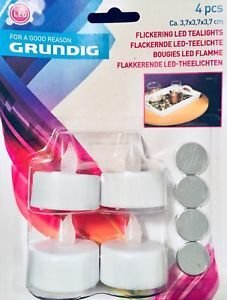 Grundig LED žvakės, 4 vnt. цена и информация | Žvakės, Žvakidės | pigu.lt