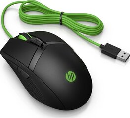 HP 4PH30AA#ABB, черный/зеленый цена и информация | Мыши | pigu.lt
