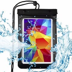 Universal Waterproof Case Pouch Dry Bag for Phone or Tablet up to 8" black цена и информация | Чехлы для телефонов | pigu.lt