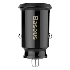 Baseus Grain Mini automobilinis kroviklis 2x USB 3.1A juodas (CCALL-ML01) kaina ir informacija | Krovikliai telefonams | pigu.lt