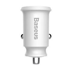 Baseus Grain Mini CCALL-ML02 Белое 3.1A автомобильное зарядное устройство для телефона цена и информация | Зарядные устройства для телефонов | pigu.lt