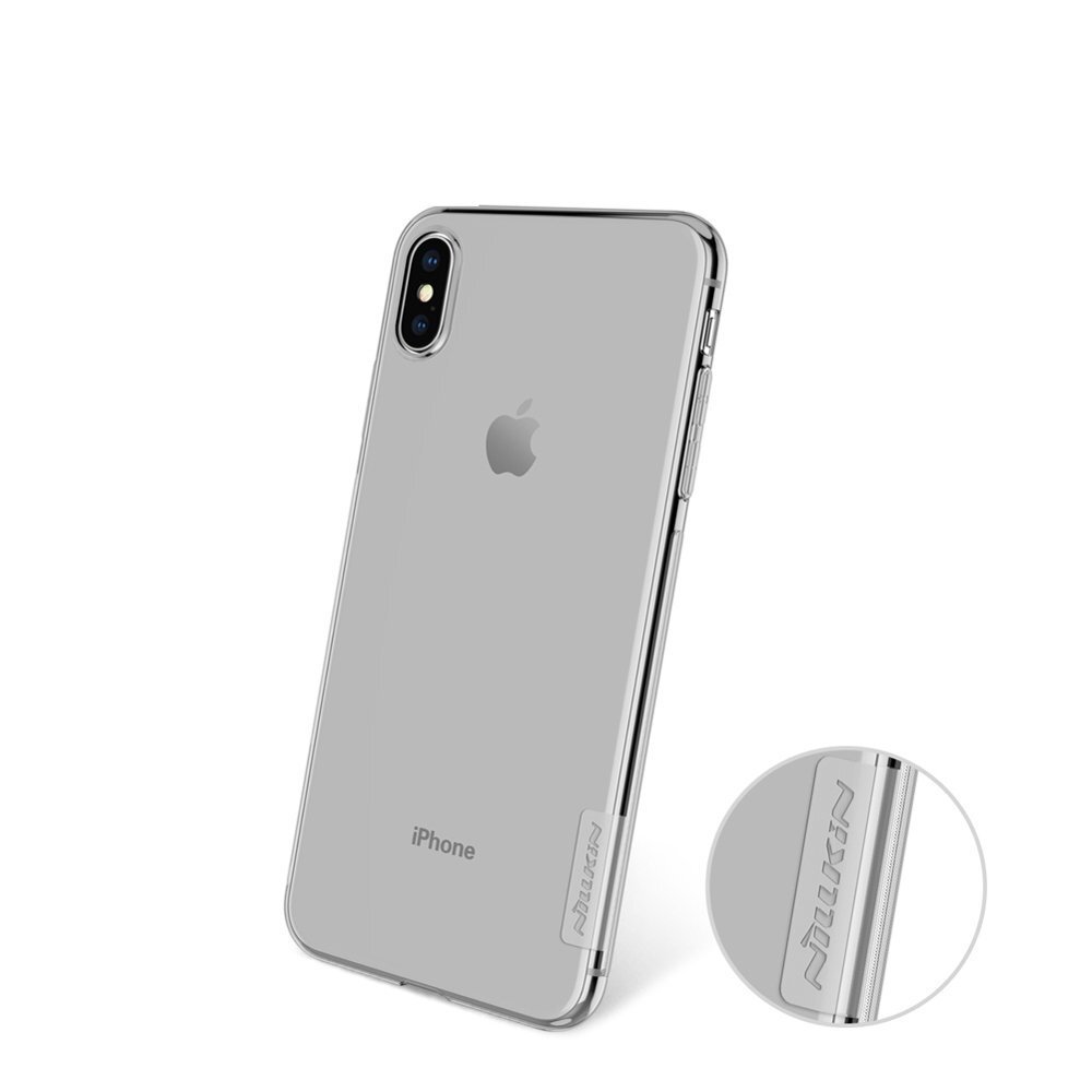 Nillkin Nature TPU Case Gel Ultra Slim Cover for iPhone XS Max grey цена и информация | Telefono dėklai | pigu.lt