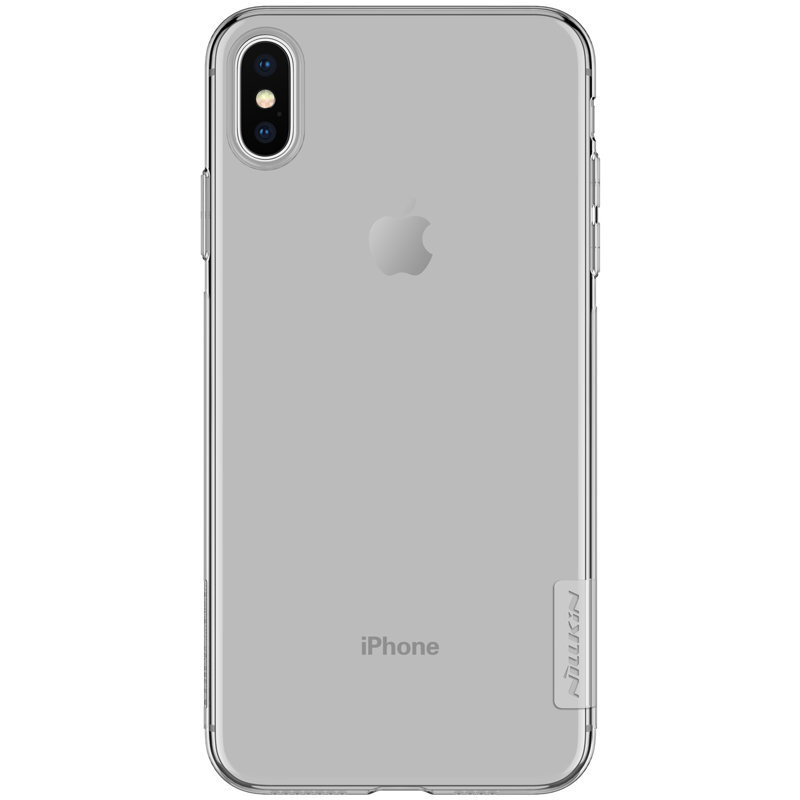 Nillkin Nature TPU Case Gel Ultra Slim Cover for iPhone XS Max grey цена и информация | Telefono dėklai | pigu.lt