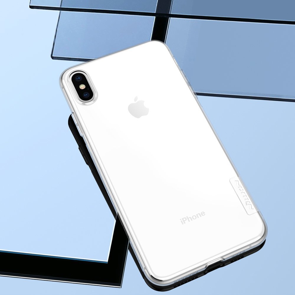 Nillkin Nature TPU Case Gel Ultra Slim Cover for iPhone XS Max grey цена и информация | Telefono dėklai | pigu.lt