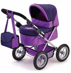 Vaikiškas vežimėlis lėlei Bayer Trendy, violetinis kaina ir informacija | Žaislai mergaitėms | pigu.lt