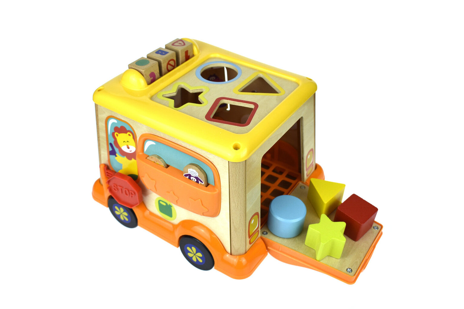 Medinis veiklos autobusas - rūšiuoklis Top Bright цена и информация | Žaislai kūdikiams | pigu.lt