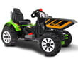Vaikiškas elektrinis traktorius su priekaba, žalias цена и информация | Elektromobiliai vaikams | pigu.lt