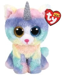 Pliušinis žaislas katinėlis su ragu TY Beanie Boos Heather, 15 cm, 36250 kaina ir informacija | Minkšti (pliušiniai) žaislai | pigu.lt