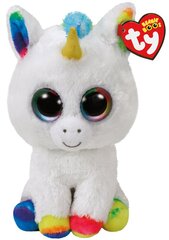 Плюшевая игрушка TY Beanie Boos PIXY, белый единорог, 23 см, 37157 цена и информация | Мягкие игрушки | pigu.lt