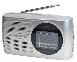 Портативный радиоприемник Orava T120S цена и информация | Радиоприемники и будильники | pigu.lt