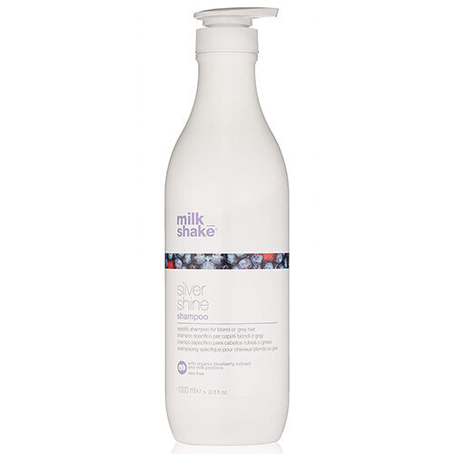 Geltonus tonus neutralizuojantis šampūnas šviesiems plaukams Milk Shake Silver Shine 1000 ml kaina ir informacija | Šampūnai | pigu.lt