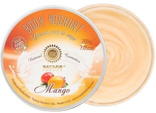 Увлажняющий йогурт для тела MANGO Saules Fabrika, 200 г цена и информация | Кремы, лосьоны для тела | pigu.lt