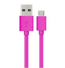 Energizer Hightech Ultra Flat Micro-USB laidas, Rožinis kaina ir informacija | Laidai telefonams | pigu.lt