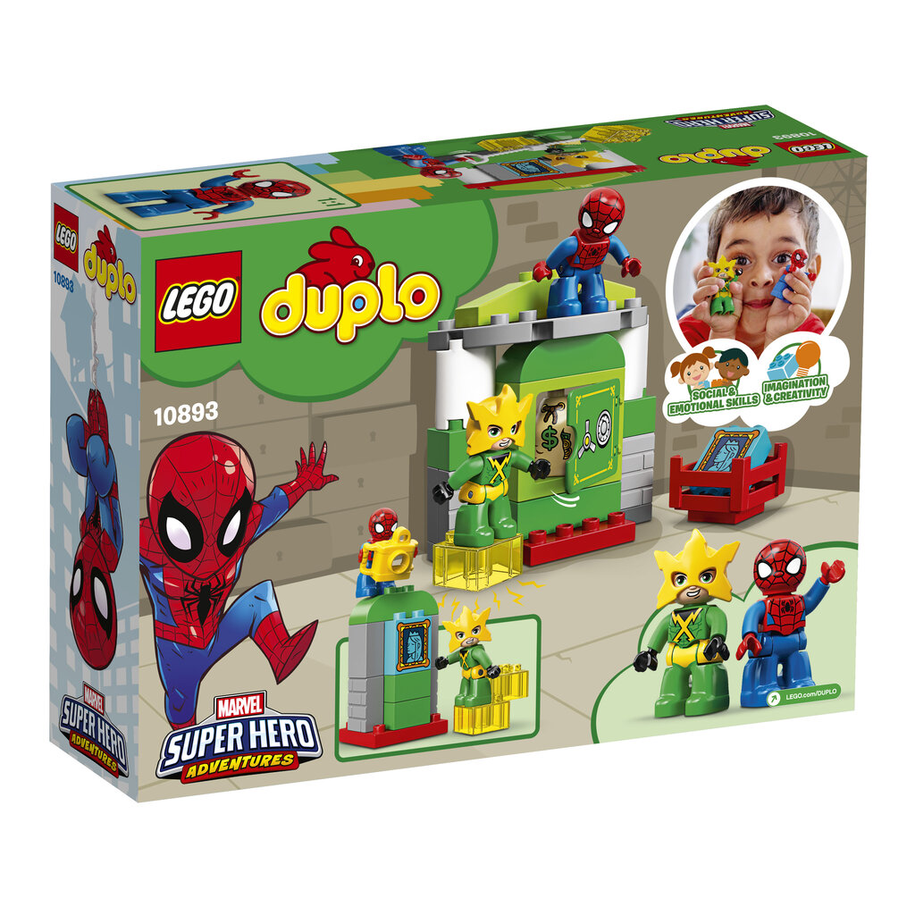 10893 LEGO® DUPLO Žmogus voras prieš Electro kaina ir informacija | Konstruktoriai ir kaladėlės | pigu.lt