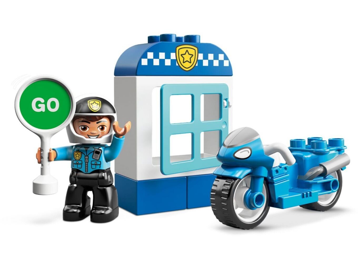 10900 LEGO® DUPLO Policijos motociklas цена и информация | Konstruktoriai ir kaladėlės | pigu.lt