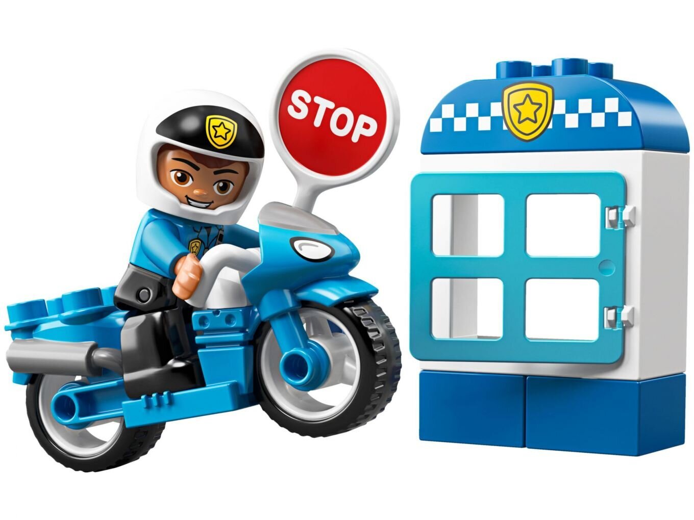 10900 LEGO® DUPLO Policijos motociklas цена и информация | Konstruktoriai ir kaladėlės | pigu.lt