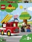 10901 LEGO® DUPLO Ugniagesių automobilis цена и информация | Konstruktoriai ir kaladėlės | pigu.lt