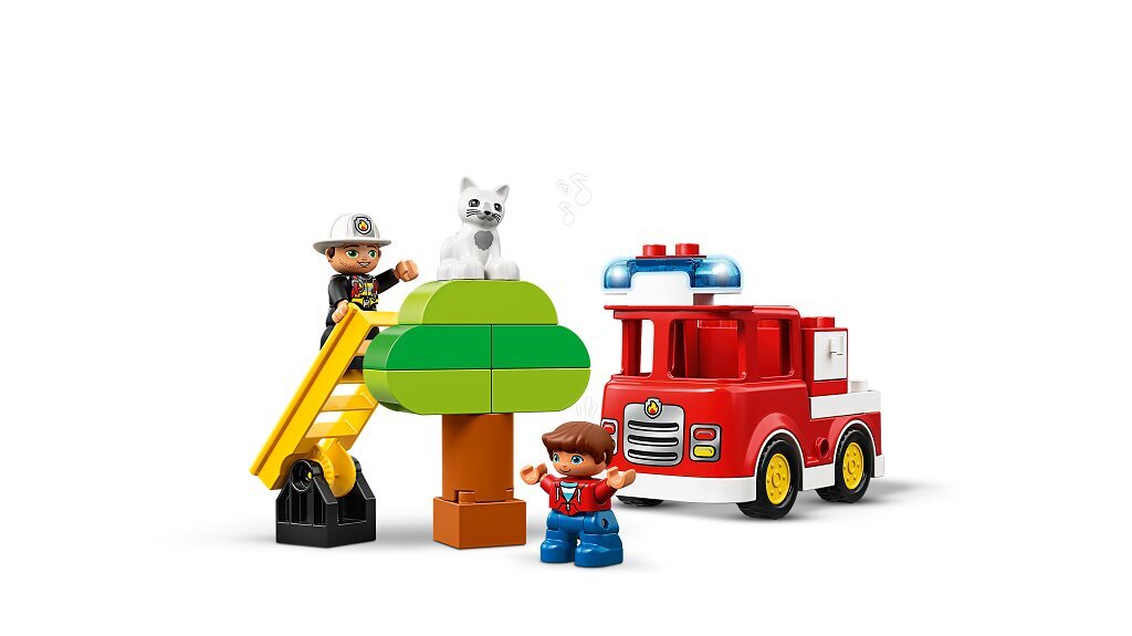 10901 LEGO® DUPLO Ugniagesių automobilis kaina ir informacija | Konstruktoriai ir kaladėlės | pigu.lt