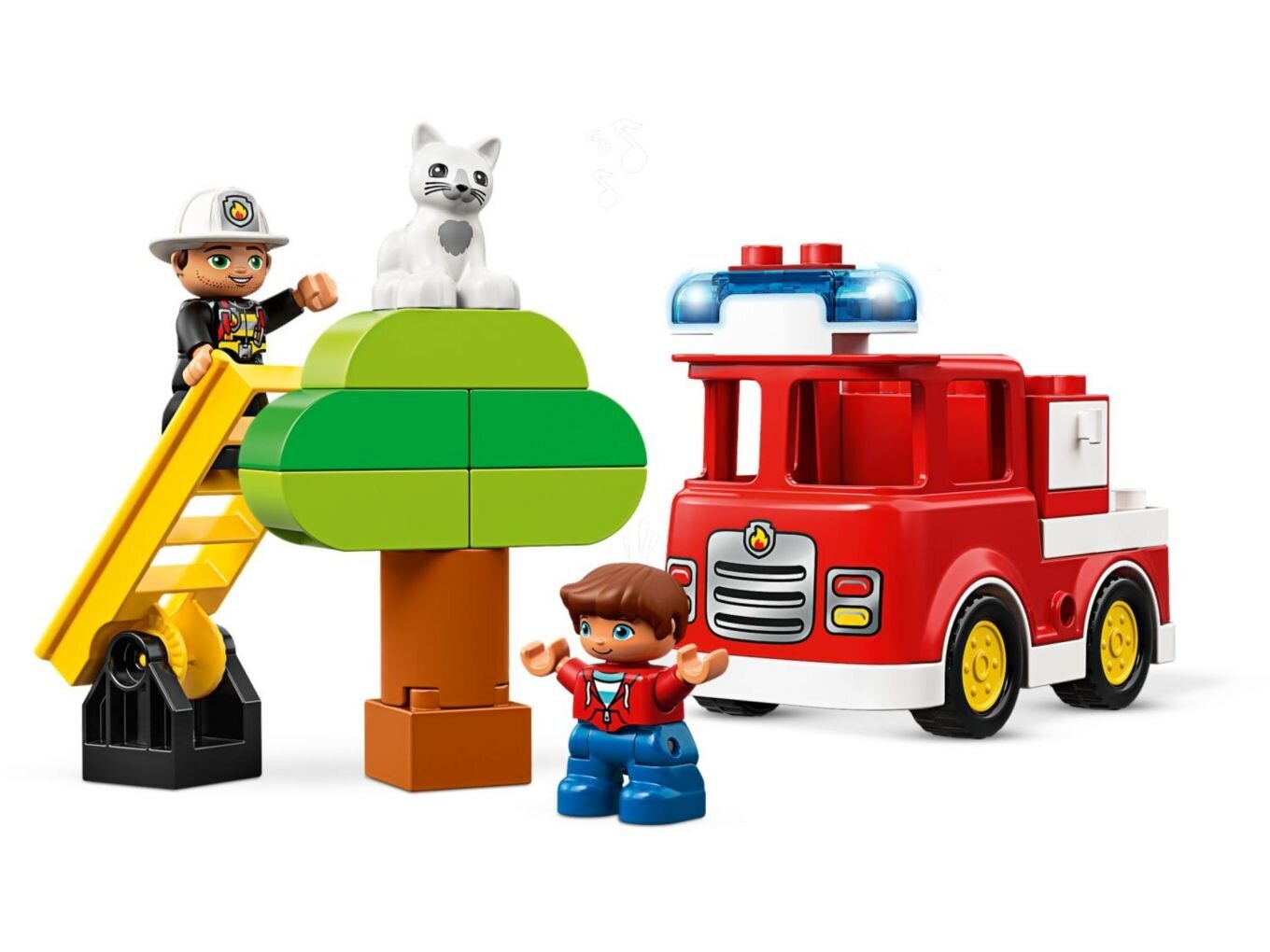 10901 LEGO® DUPLO Ugniagesių automobilis цена и информация | Konstruktoriai ir kaladėlės | pigu.lt