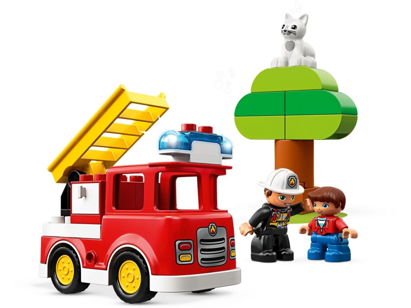 10901 LEGO® DUPLO Ugniagesių automobilis цена и информация | Konstruktoriai ir kaladėlės | pigu.lt