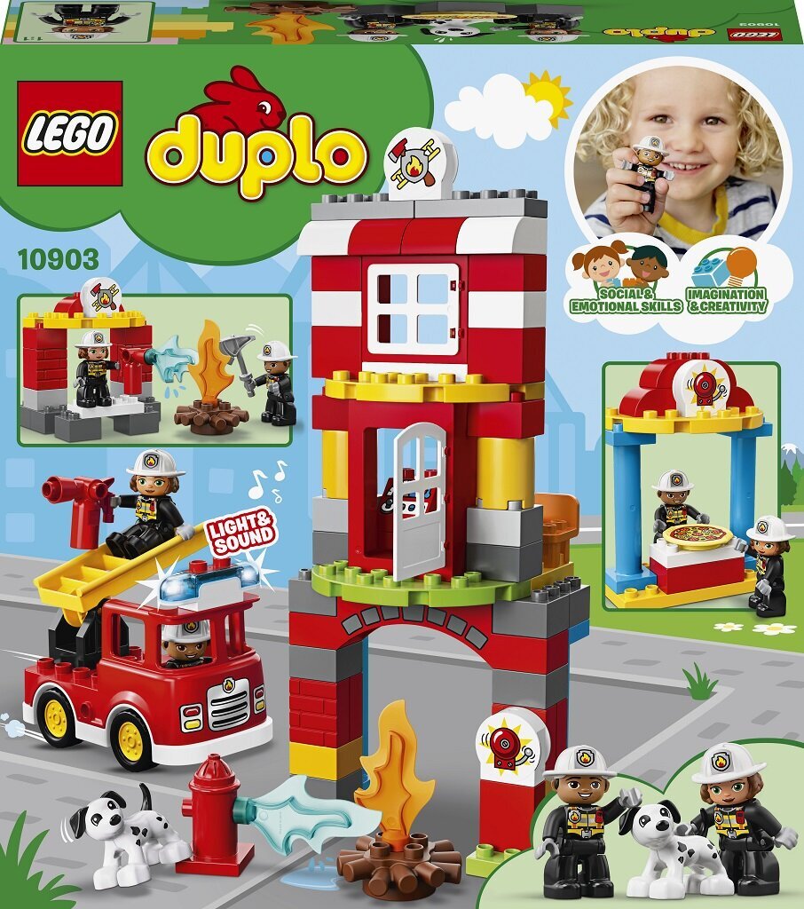 10903 LEGO® DUPLO Gaisrinė цена и информация | Konstruktoriai ir kaladėlės | pigu.lt