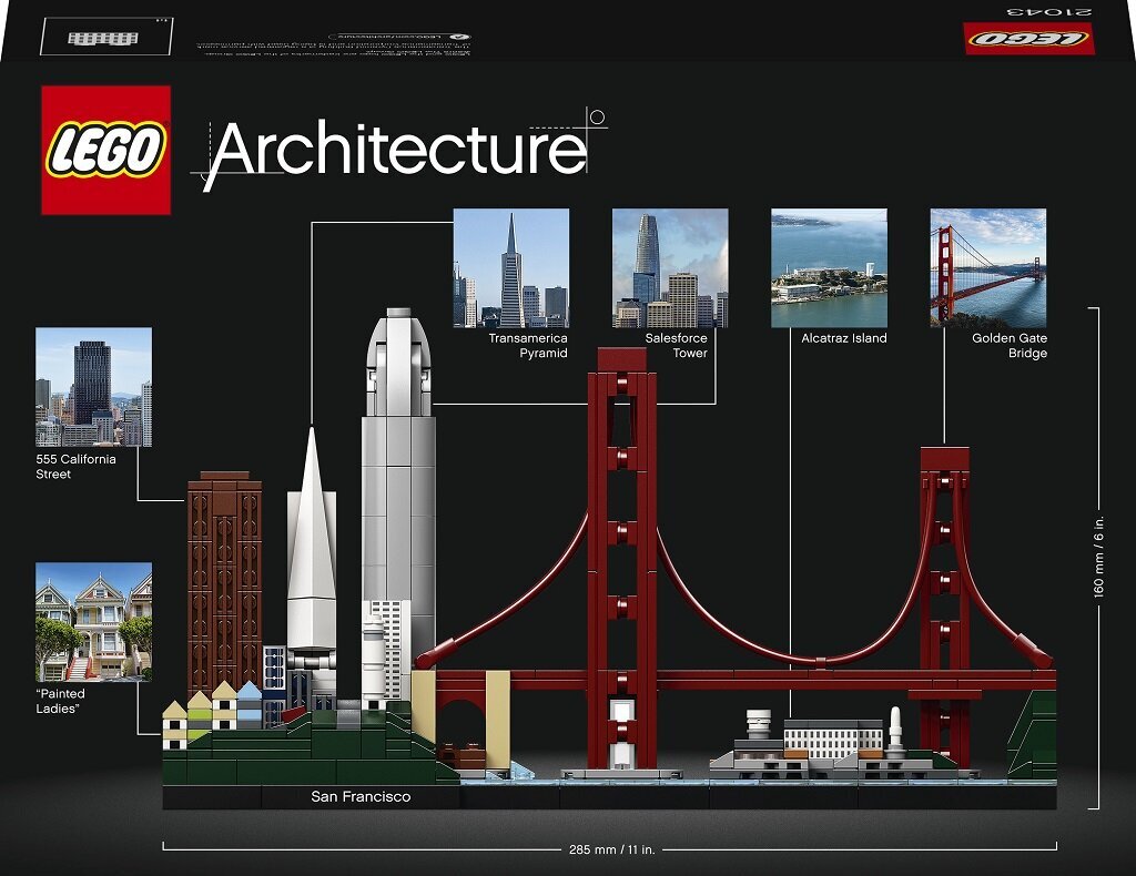 21043 LEGO® Architecture San Franciskas kaina ir informacija | Konstruktoriai ir kaladėlės | pigu.lt