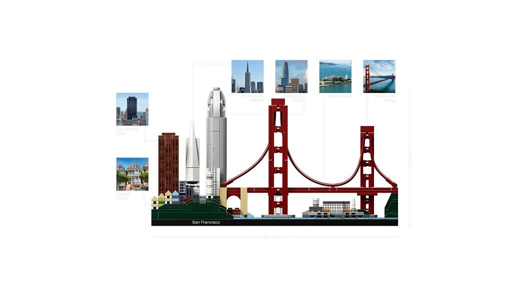 21043 LEGO® Architecture San Franciskas kaina ir informacija | Konstruktoriai ir kaladėlės | pigu.lt