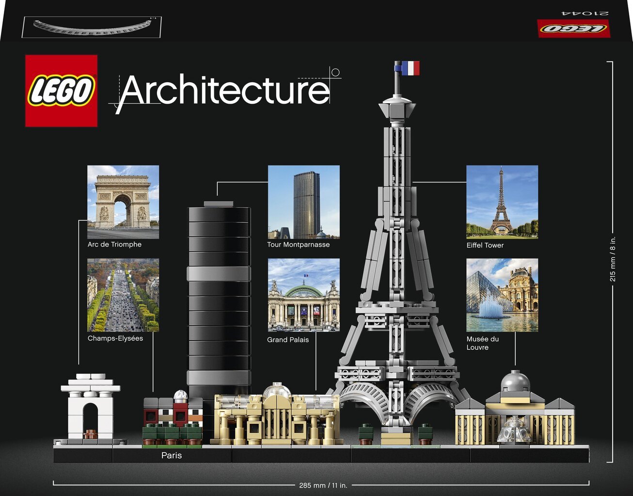 21044 LEGO® Architecture Paryžius kaina ir informacija | Konstruktoriai ir kaladėlės | pigu.lt