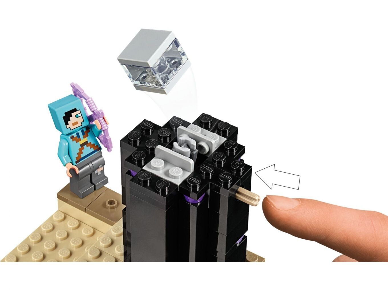 21151 LEGO® Minecraft Mūšis Pabaigos dimensijoje kaina ir informacija | Konstruktoriai ir kaladėlės | pigu.lt