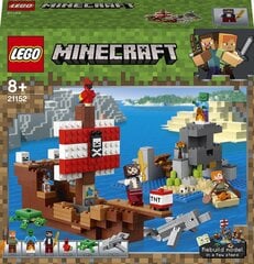 21152 LEGO® Minecraft Приключения на пиратском корабле цена и информация | Конструкторы и кубики | pigu.lt