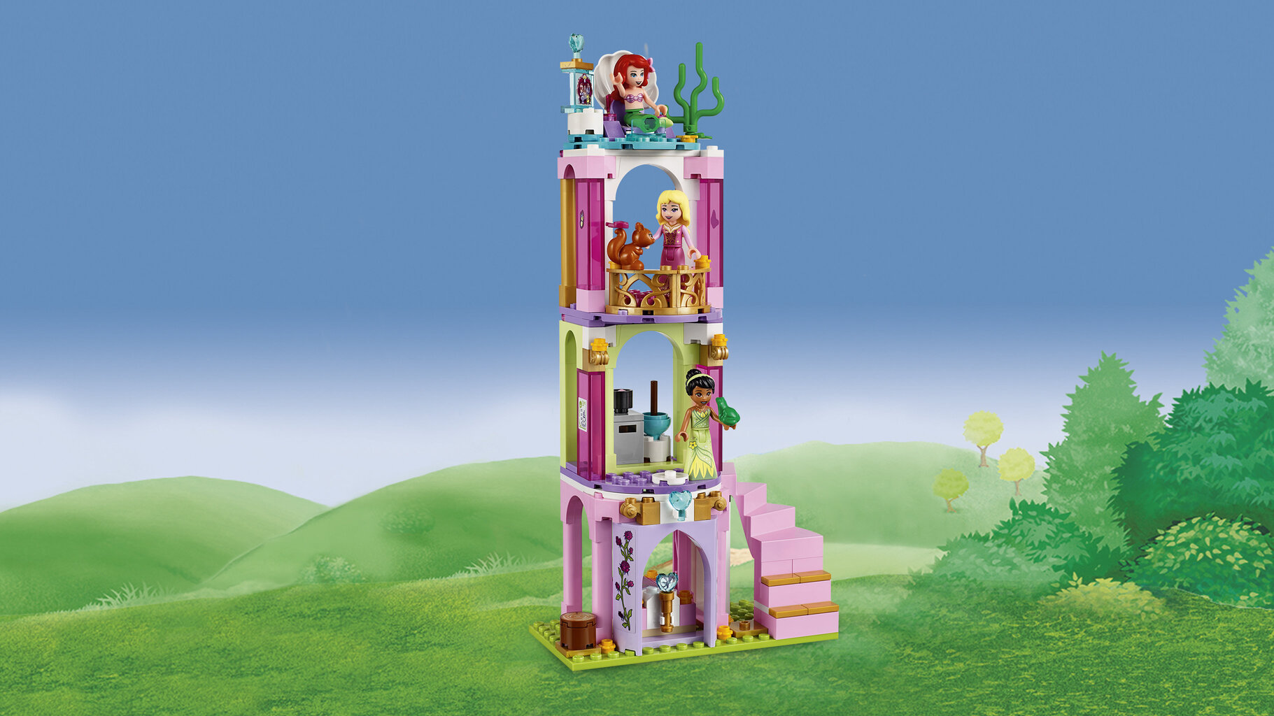 41162 LEGO® | Disney Princess Arielės, Auroros ir Tianos karališkoji šventė kaina ir informacija | Konstruktoriai ir kaladėlės | pigu.lt