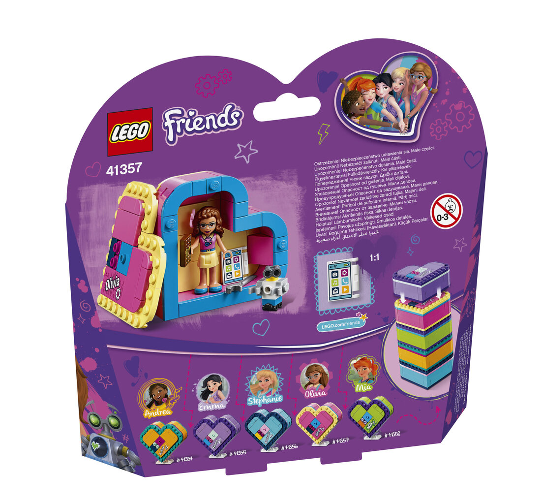 41357 LEGO® Friends Olivijos širdies formos dėžutė цена и информация | Konstruktoriai ir kaladėlės | pigu.lt