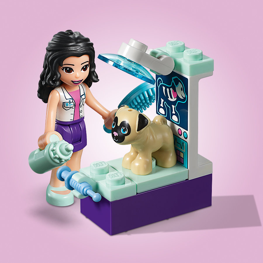 41360 LEGO® Friends Emmos mobili veterinarinė klinika цена и информация | Konstruktoriai ir kaladėlės | pigu.lt