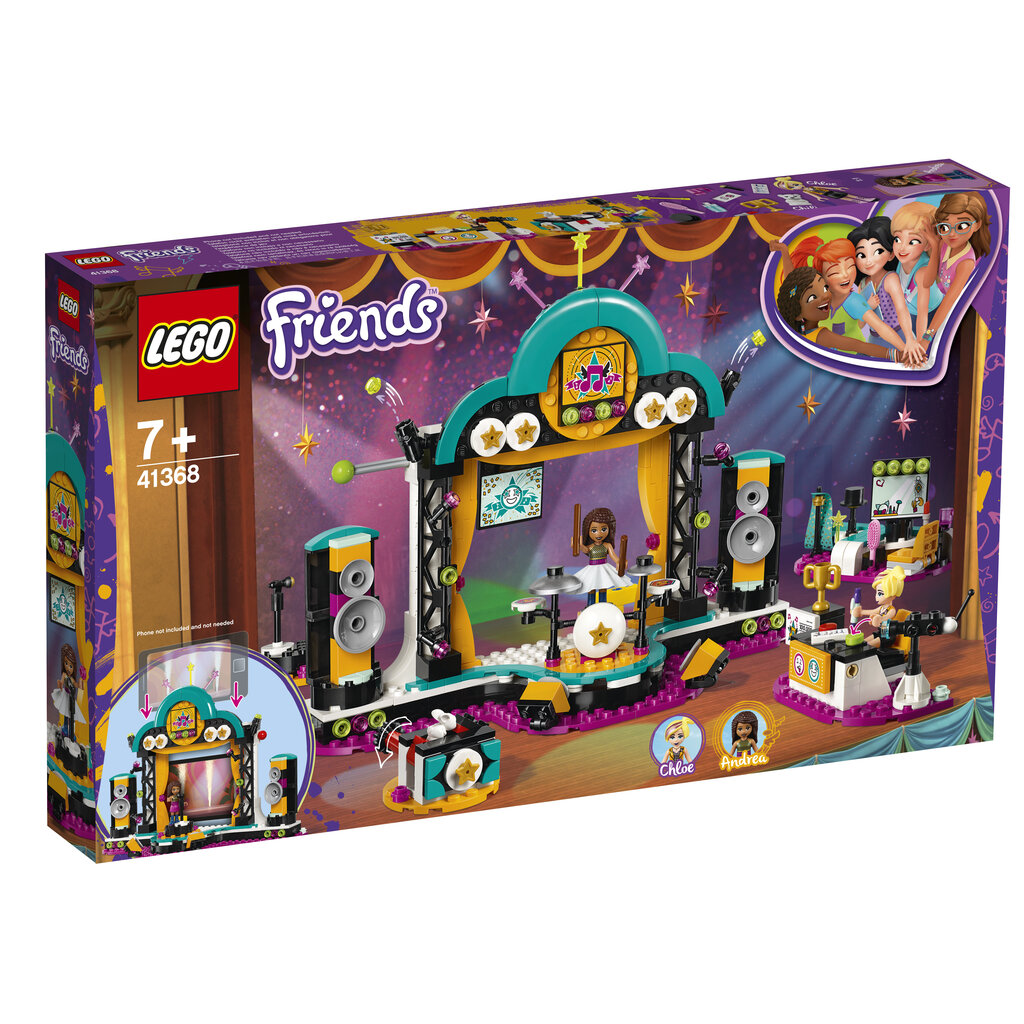 41368 LEGO® Friends Andrea talentų šou kaina ir informacija | Konstruktoriai ir kaladėlės | pigu.lt